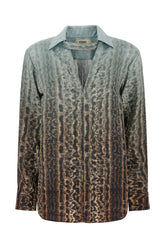 Printed silk blouse -  | Wise
