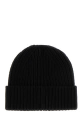 Black wool Damian beanie hat -  | Wise