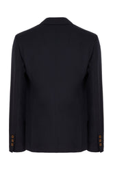 Navy blue wool blazer -  | Wise