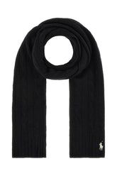 Black wool blend scarf -  | Wise