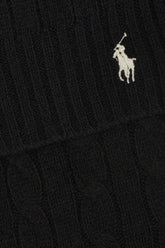 Black wool blend scarf -  | Wise