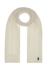 Ivory wool blend scarf -  | Wise