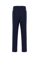Blue linen pants -  | Wise