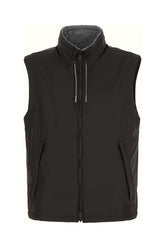 Giubbino smanicato reversibile in poliestere ardesia -  | Wise