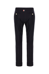Midnight blue wool pants -  | Wise