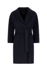 Midnight blue wool Arona coat -  | Wise