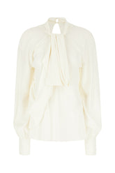 Ivory acetate blend blouse -  | Wise