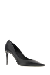 Scarpe con tacco in nappa nera -  | Wise