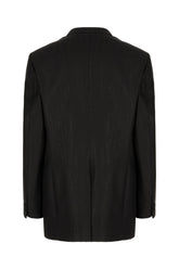 Black wool blend blazer -  | Wise