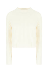 Ivory wool blend sweater -  | Wise