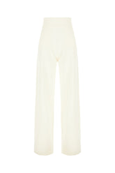 Ivory wool pants -  | Wise