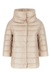 Cappuccino nylon down jacket -  | Wise