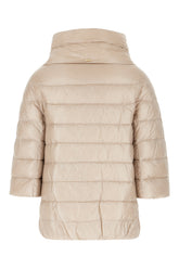Cappuccino nylon down jacket -  | Wise