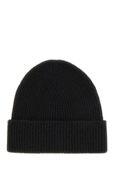 Black cashmere beanie hat -  | Wise