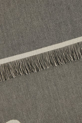 Sciarpa ricamata in cotone e lana -  | Wise