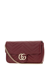 Tiziano red leather GG Marmont clutch -  | Wise