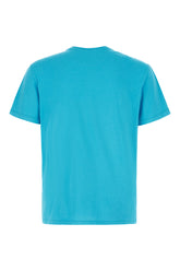 Fluo light blue cotton t-shirt -  | Wise