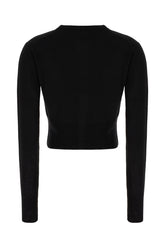 Cardigan in lana nera -  | Wise