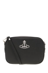 Black synthetic leather crossbody bag -  | Wise