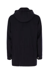 Giubbino imbottito in cashmere blu notte -  | Wise