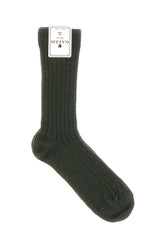 Dark green cotton blend socks -  | Wise