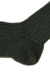 Dark green cotton blend socks -  | Wise