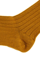 Ochre stretch wool blend socks -  | Wise