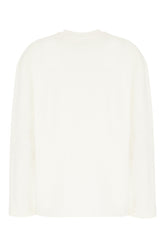 Ivory cotton oversize t-shirt -  | Wise
