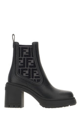 Black leather ankle boots -  | Wise