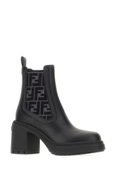Black leather ankle boots -  | Wise