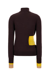 Aubergine wool blend sweater -  | Wise