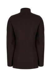 Aubergine wool blazer -  | Wise