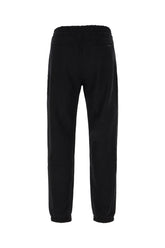 Pantalone jogging in cotone nero -  | Wise