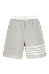 Grey nylon bermuda shorts -  | Wise
