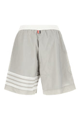 Grey nylon bermuda shorts -  | Wise