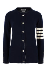 Navy blue cashmere cardigan -  | Wise