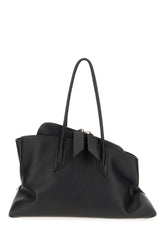 Black leather La Passeggiata medium shoulder bag -  | Wise
