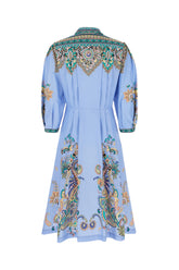 Printed poplin shirt dress -  | Wise
