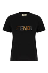Black cotton t-shirt -  | Wise