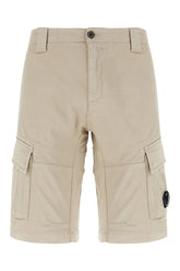 Sand cotton stretch bermuda shorts -  | Wise