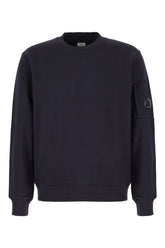 Navy blue cotton sweatshirt -  | Wise