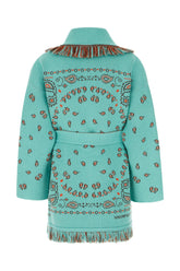 Sea green cashmere cardigan -  | Wise