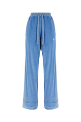Light blue velvet pants -  | Wise