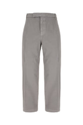 Grey cotton chino pants -  | Wise
