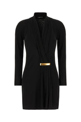 Black viscose dress -  | Wise