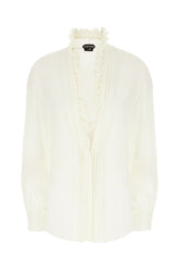 Ivory silk blouse -  | Wise