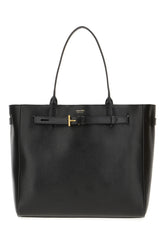 Black leather large Audrey shopping bag -  | Wise