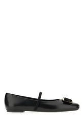 Black nappa leather Zina ballerinas -  | Wise