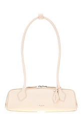 Pastel pink leather small Le Teckel shoulder bag -  | Wise