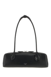 Black leather medium Le Teckel shoulder bag -  | Wise